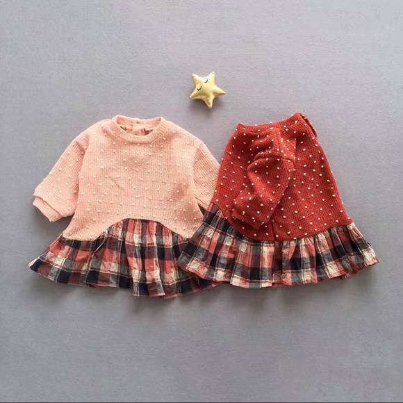 Sweet Checkered One Piece Dress - Picture 5 of 5